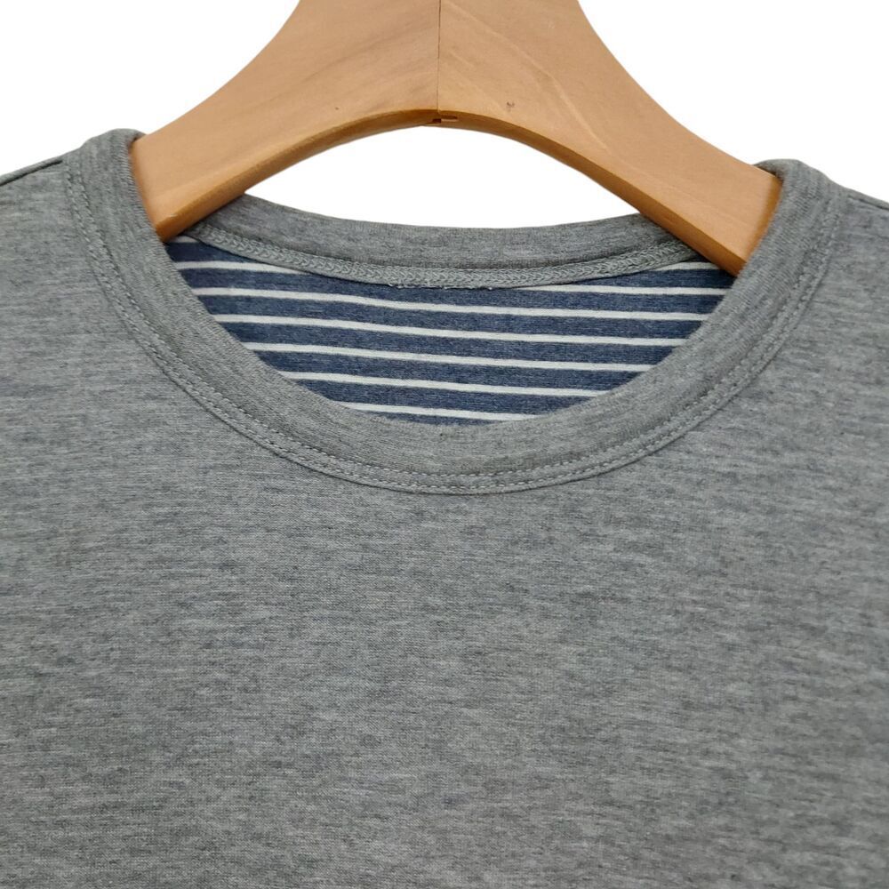 Faherty Tee Mens Small Gray Cloud Reversible Crew… - image 6